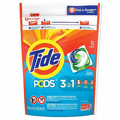 Laundry Detergent Pods Bag 35 ct PK4 MPN:93126