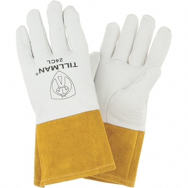 Welding Gloves: Size Large, Supple Kidskin, TIG Welding Application MPN:24CL