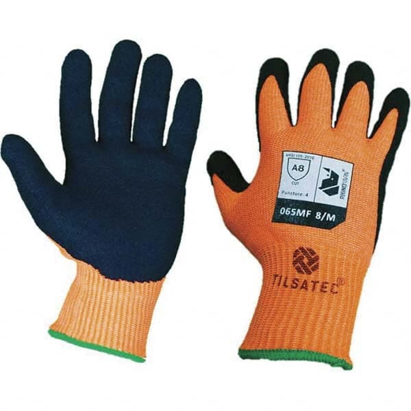 Cut, Puncture & Abrasive-Resistant Gloves: Size S, ANSI Cut A8, ANSI Puncture 4, Micro-Foam Nitrile, Polyethylene MPN:TTP065MF070