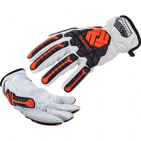 Cut, Puncture & Abrasive-Resistant Gloves: Size 2XL, ANSI Cut A6, ANSI Puncture 4, Goatskin Leather MPN:TTP230KG110