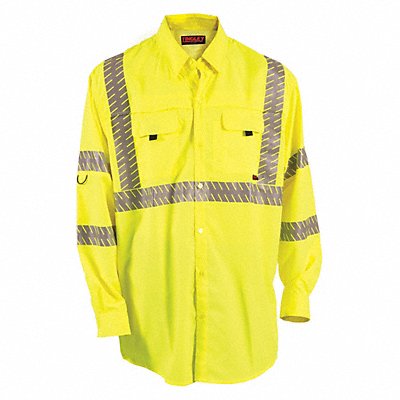 Work Shirt Size S Hi-Vis Green/Yellow MPN:S76522