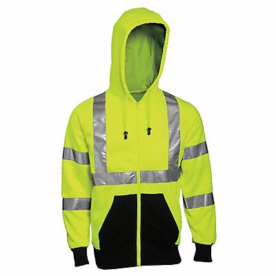 Hi-Vis Hooded Sweatshirt Cl. 3 Lime 4XL MPN:S78122