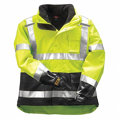 Rain Jacket Class 3 Type P Ylw/Grn S MPN:J24172