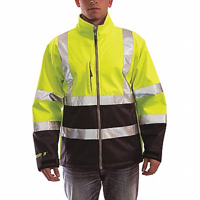 Breathable Rain Jacket Hi-Vis Ylw/Grn XL MPN:J25022