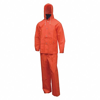 Rain Suit Jacket/Bib Unrated Orange 3XL MPN:S63219