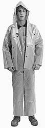 Rain & Chemical Resistant Jacket: X-Large, Yellow, 48 to 50