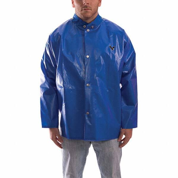 Rain Jacket: Size Large, Blue, Nylon MPN:J22201.LG