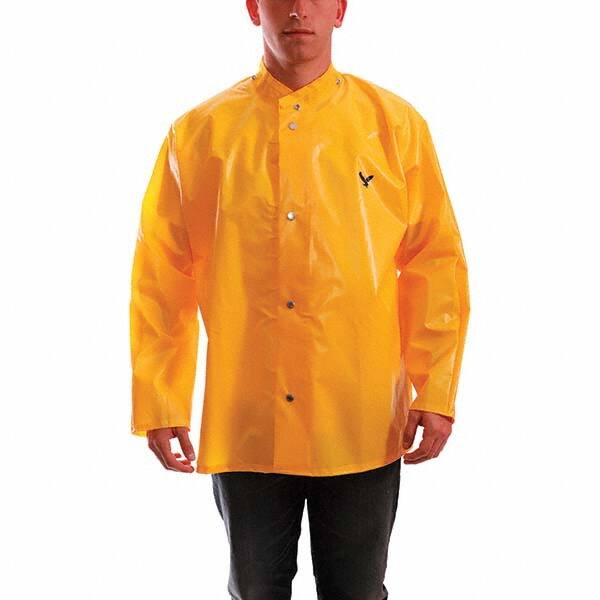 Rain Jacket: Size Small, Yellow, Nylon MPN:J22207.SM