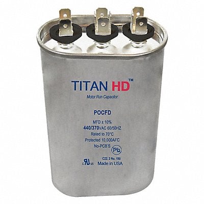 Dual Run Capacitor 25/5 MFD 3 13/32 H MPN:POCFD255A