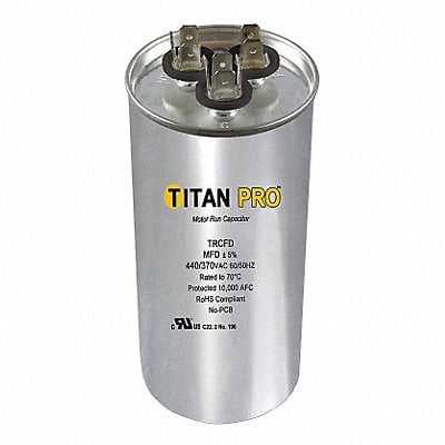 Dual Run Capacitor 45/5 MFD 4 1/4 H MPN:TRCFD455