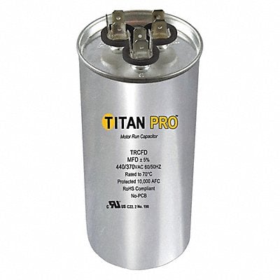 Dual Run Capacitor 45/75 MFD 4 1/4 H MPN:TRCFD4575