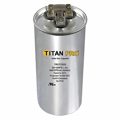 Dual Run Capacitor 50/5 MFD 4 7/16 H MPN:TRCFD505