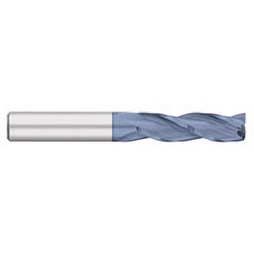 Square End Mill: 3/4'' Dia, 2-1/4'' LOC, 3/4'' Shank Dia, 5'' OAL, 3 Flutes, Solid Carbide MPN:TC15448