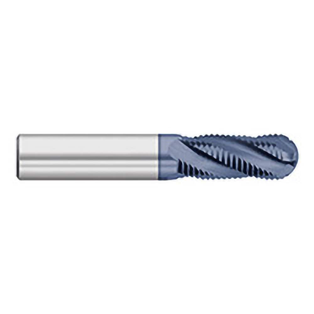 Roughing End Mills, Mill Diameter (Inch): 1/4, Mill Diameter (Decimal Inch): 0.2500, Number of Flutes: 4, Pitch: Fine, Length of Cut (Inch): 3/4 MPN:TC29916