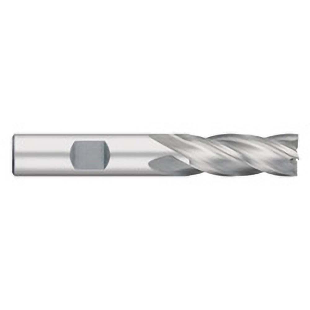 Square End Mill: 3/16'' Dia, 1/2'' LOC, 3/8'' Shank Dia, 2-3/8'' OAL, 4 Flutes, Cobalt MPN:TE81205