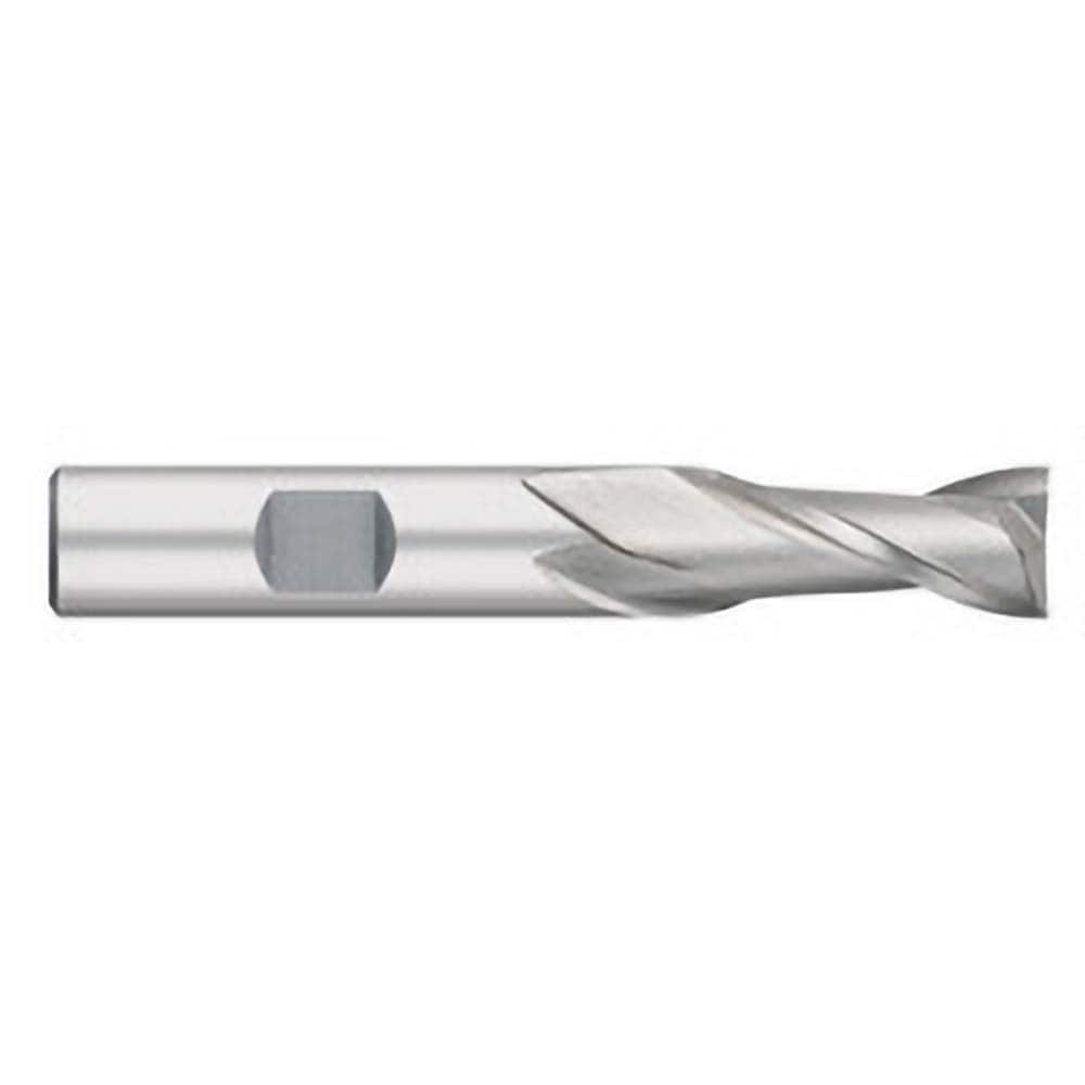 Square End Mill: 3/8'' Dia, 9/16'' LOC, 3/8'' Shank Dia, 2-5/16'' OAL, 2 Flutes, Cobalt MPN:TE82715