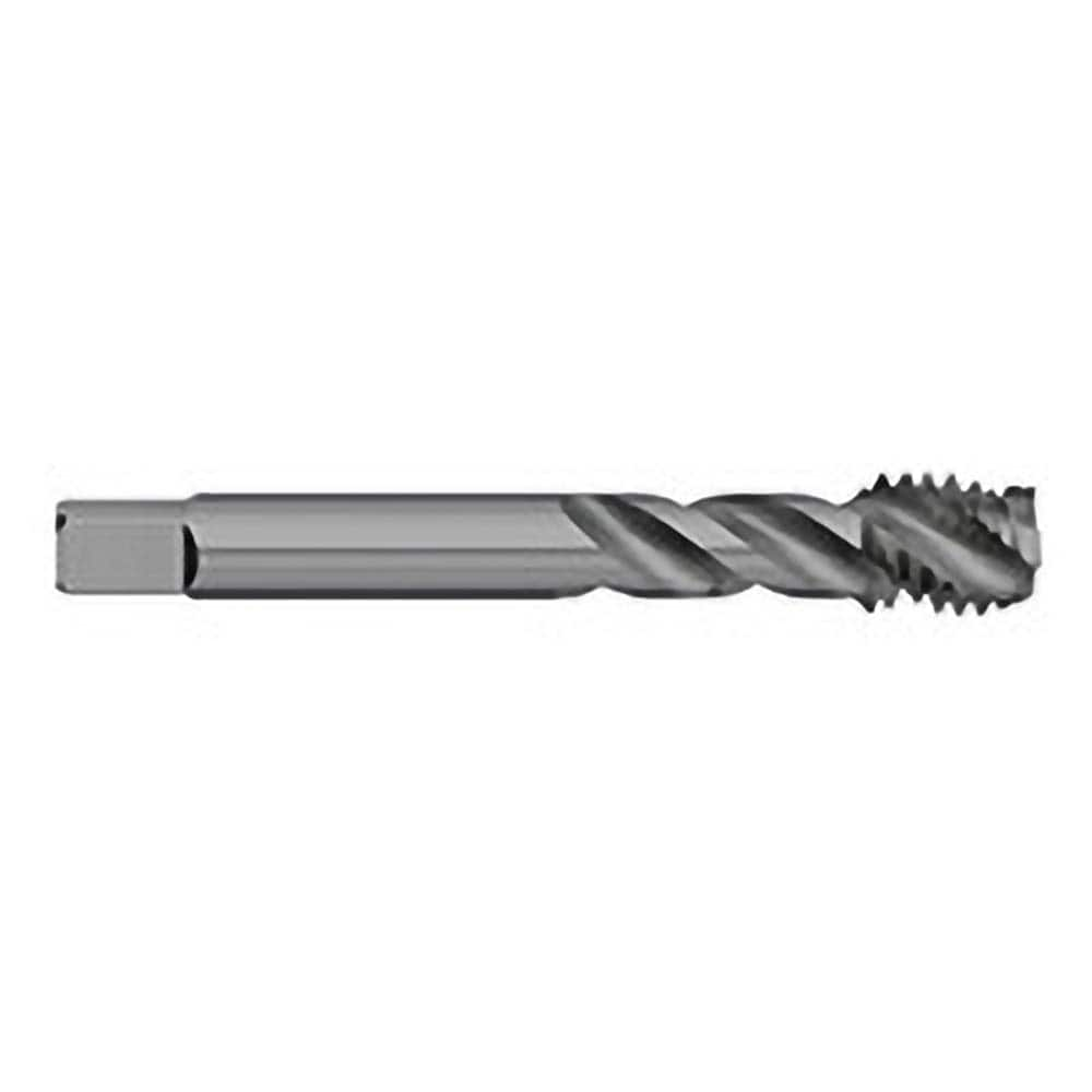 Spiral Flute Tap: 3/8-24, UNF, 3 Flute, Semi-Bottoming, 2B & 3B Class of Fit, Powdered Metal, Steam Oxide Finish MPN:TT97557