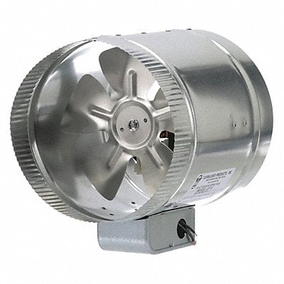 Steel 8 D 9 H 8 W Inline Duct Fan MPN:EF-8