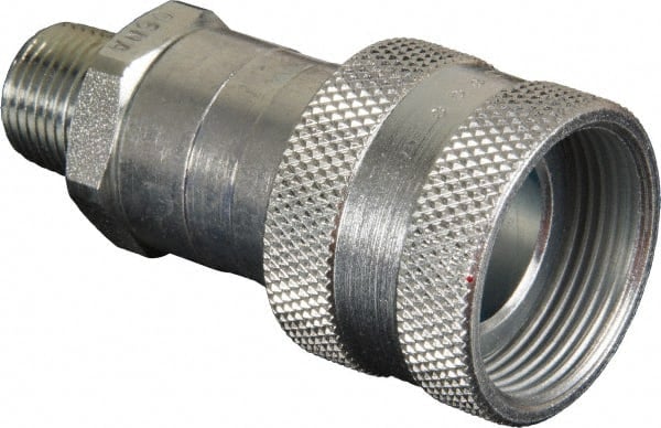 Hydraulic Hose High-Flow Male Coupler: 3/8