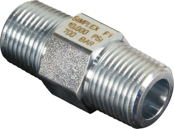 Hydraulic Hose Hex Nipple: 3/8