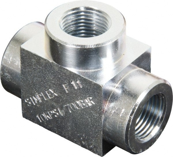 Hydraulic Hose Tee Fitting: 3/8