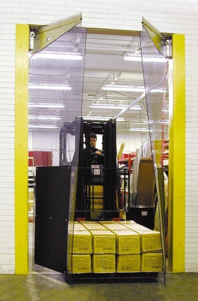 6' Door Width x 7' Door Height PVC Bi-Parting Flexible Swinging Door MPN:MP10-160-0607