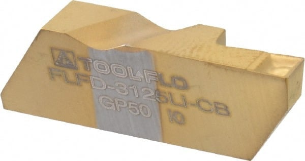 Grooving Insert: FLFD3125CB GP50, Solid Carbide MPN:6338125PLIN4C