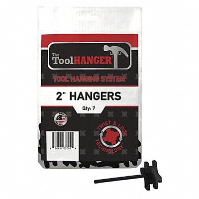 Polypro Plastic Tool Hanger Black PK7 MPN:2007