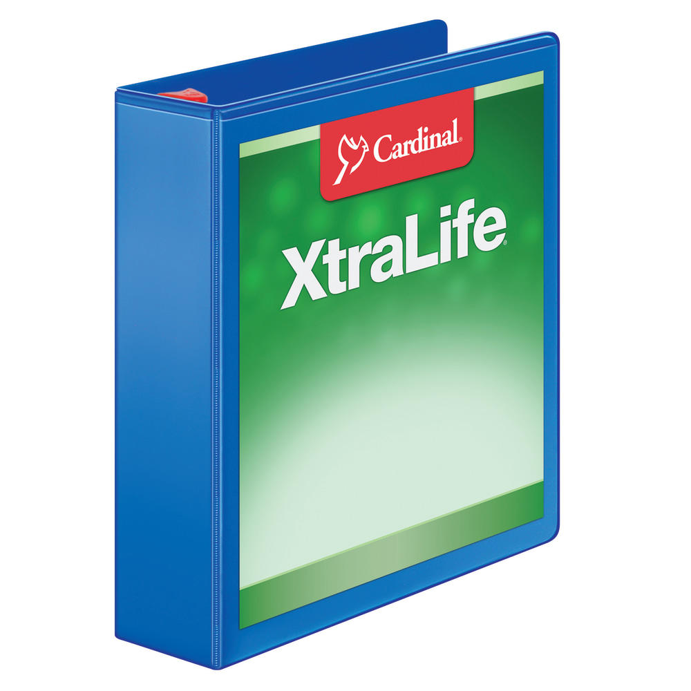 Cardinal XtraLife Locking Slant-D Ring 3-Ring Binder, 2in D-Rings, Black (Min Order Qty 4) MPN:26321