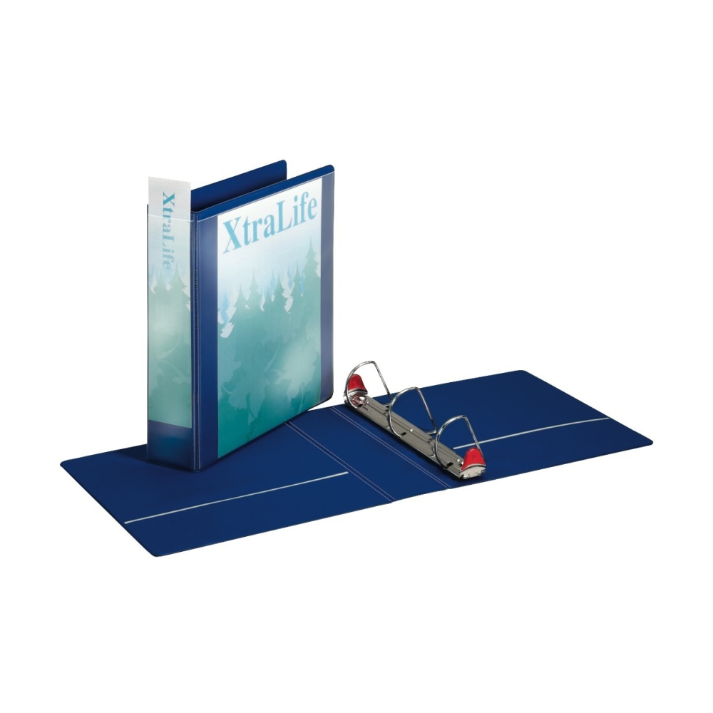 Cardinal XtraLife Locking Slant-D Ring 3-Ring Binder, 2in D-Rings, Blue (Min Order Qty 4) MPN:26322