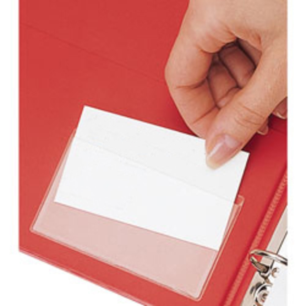 Cardinal HOLDit! Business Card Pockets, Top Loading, 3 3/4in x 2 3/8in, Pack Of 10 (Min Order Qty 11) MPN:21500CB