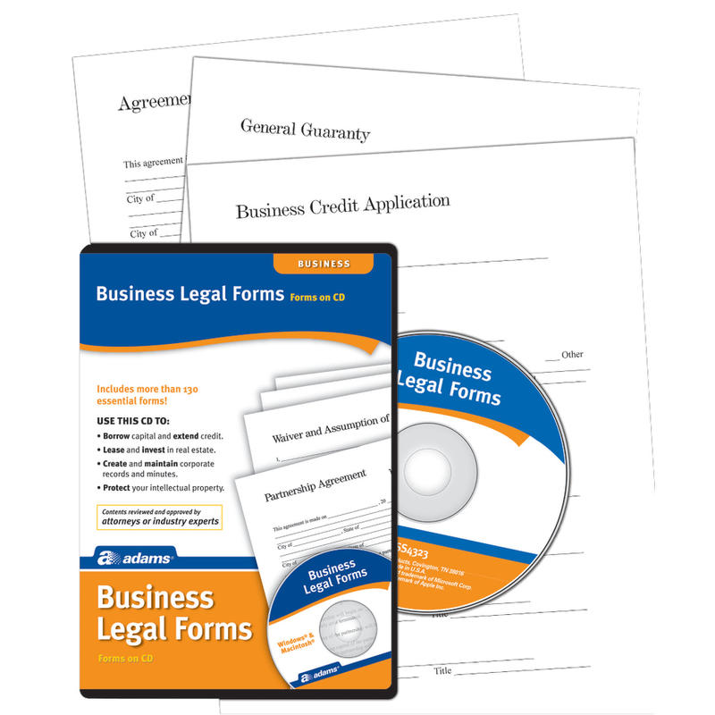 Adams Business Legal Forms And Agreements (Min Order Qty 3) MPN:SS4323