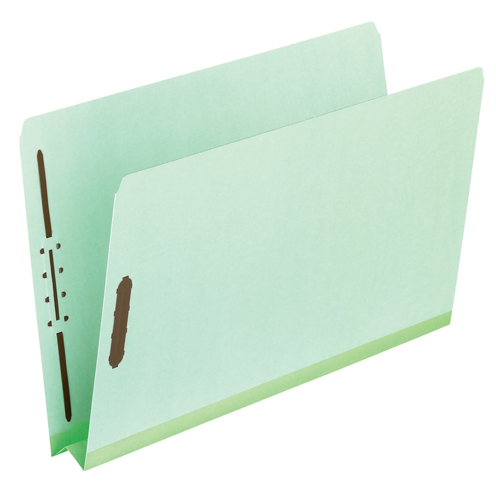 Pendaflex File Folders With Fasteners, Letter Size, Straight Cut, 2in Expansion, Light Green, Box Of 25 Folders (Min Order Qty 2) MPN:17180