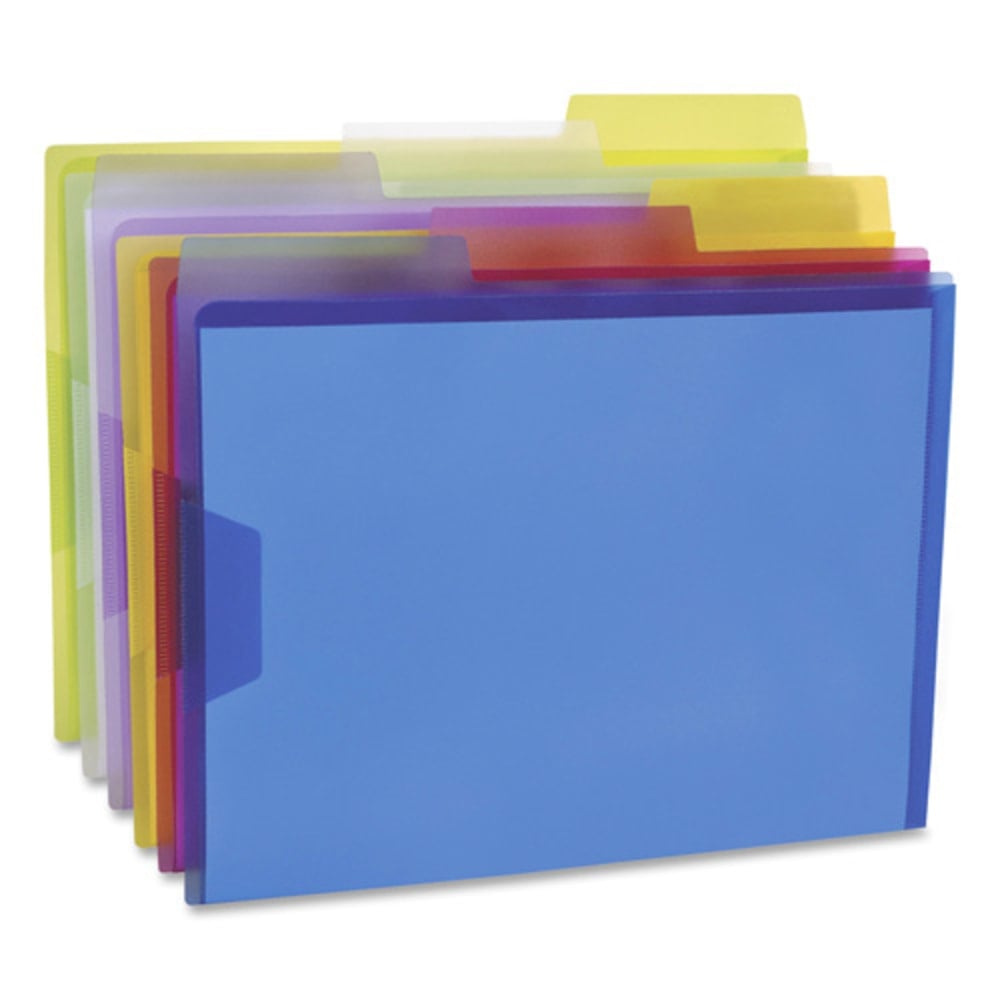 Pendaflex Poly View Folders, 1in Expansion, Letter Size, Assorted Colors, Pack Of 6 Folders (Min Order Qty 17) MPN:52565