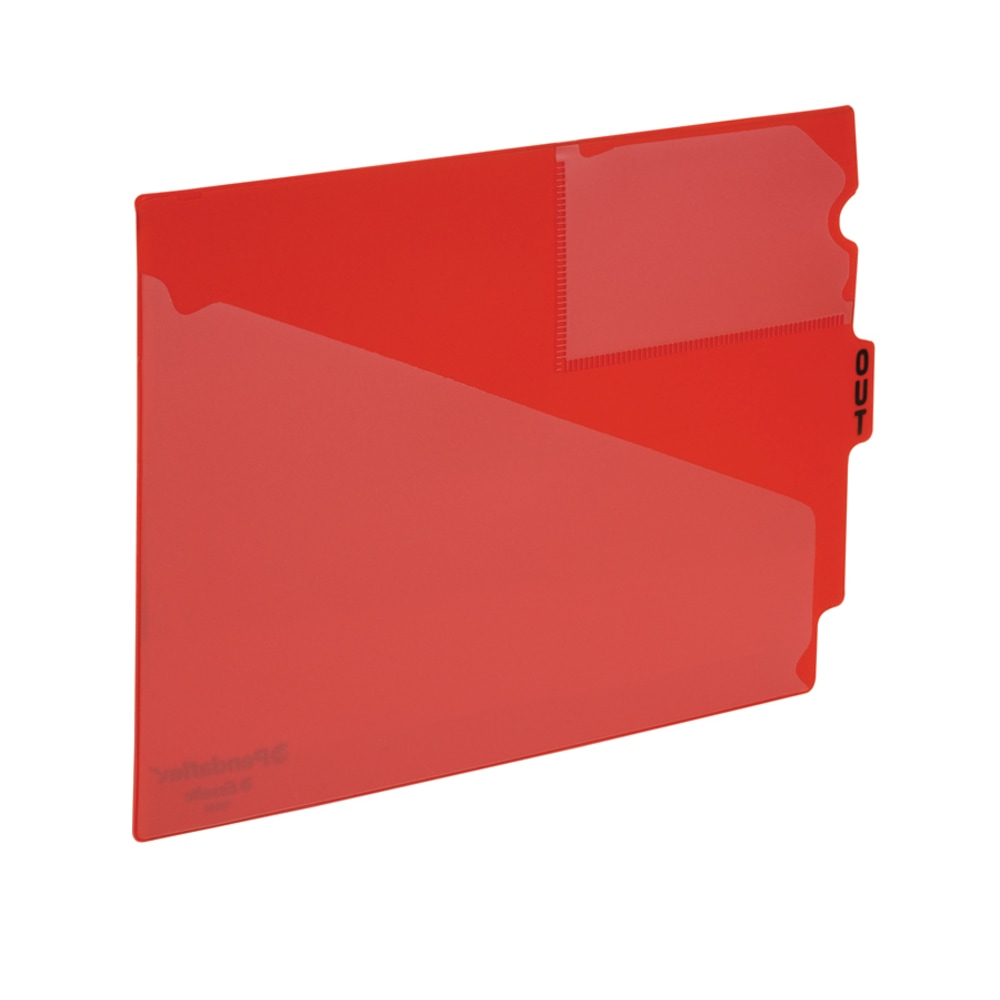 Pendaflex End-Tab Out Guides, Center-Cut Tab, Letter Size, Red, Box Of 50 (Min Order Qty 2) MPN:13541