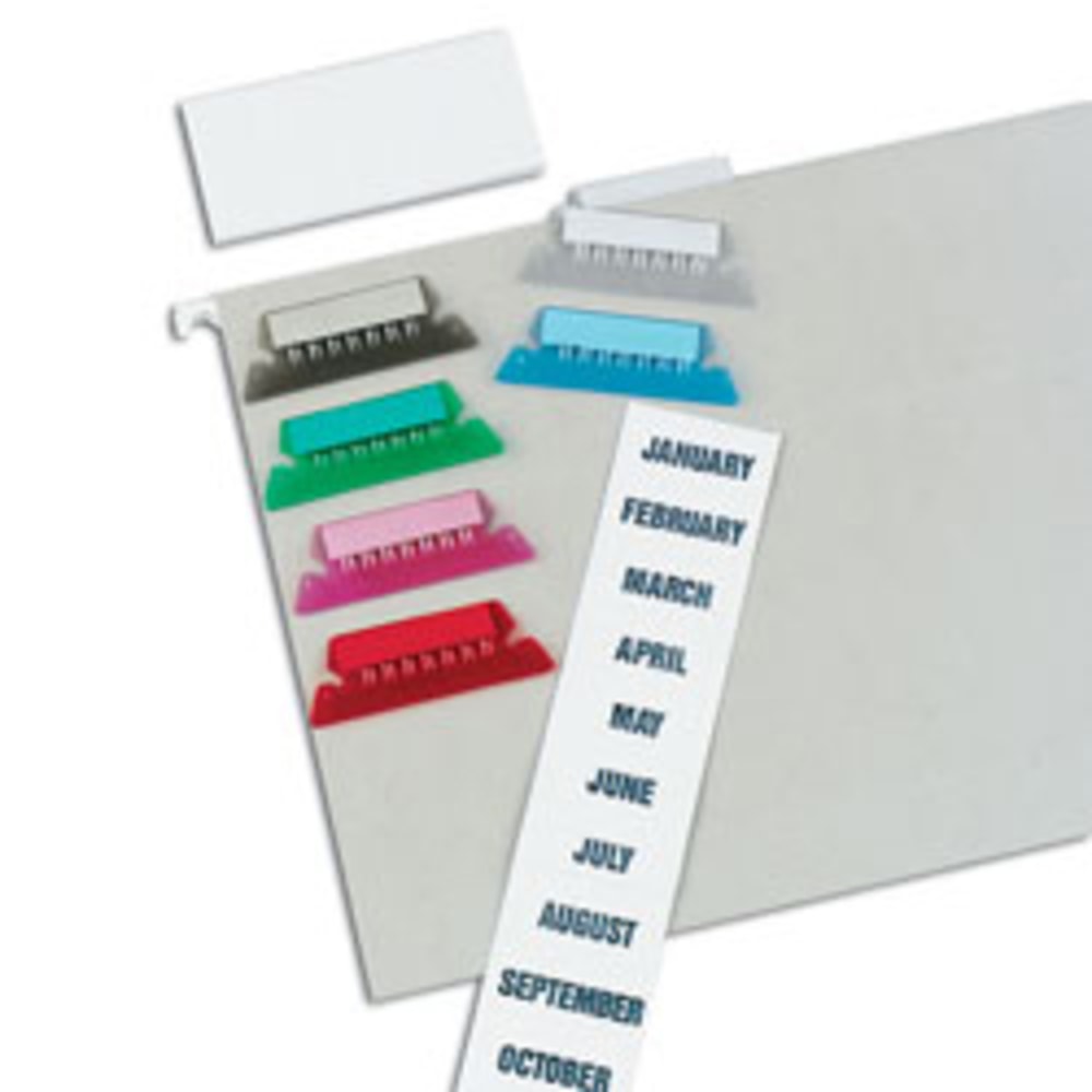Pendaflex Hanging File Folder Plastic Tabs, Blue, Pack Of 25 (Min Order Qty 11) MPN:42BLU