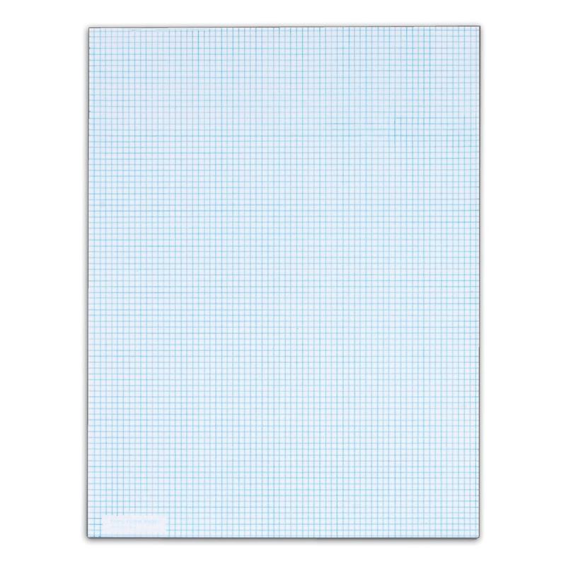 TOPS Quadrille Pads With Heavyweight Paper, 8 x 8 Squares/Inch, 50 Sheets, White (Min Order Qty 5) MPN:22005