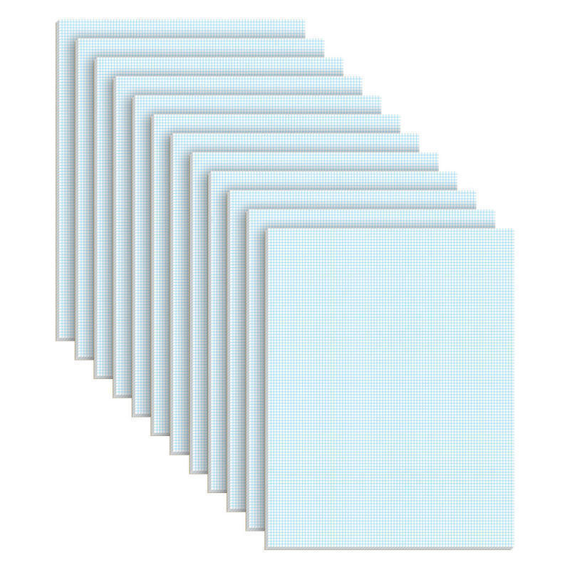 TOPS Quadrille Pads With Heavyweight Paper, 10 x 10 Squares/Inch, 50 Sheets, White (Min Order Qty 7) MPN:33101