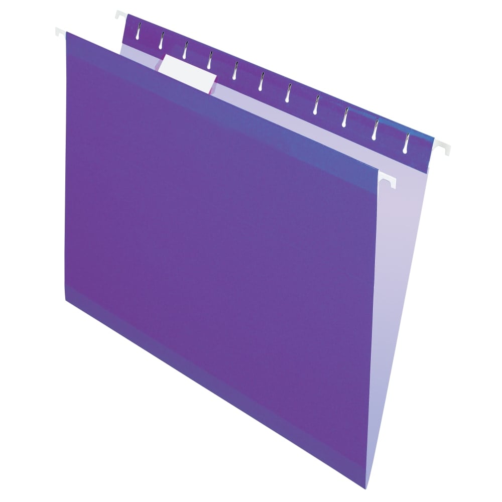 Pendaflex Premium Reinforced Color Hanging Folders, Letter Size, Violet, Pack Of 25 (Min Order Qty 2) MPN:415215VIO