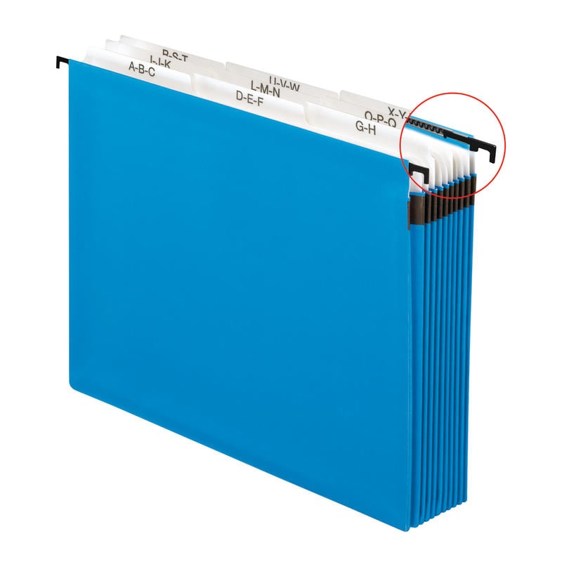 Pendaflex Hanging Pocket Expandable File, A-Z, Letter Size, Blue (Min Order Qty 5) MPN:59225