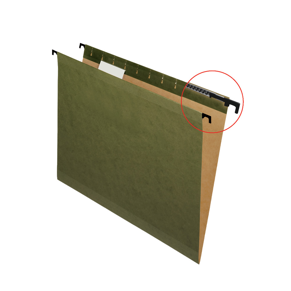 Pendaflex SureHook Technology Hanging File Folders, Letter Size, Green, Box Of 20 Folders (Min Order Qty 4) MPN:615215