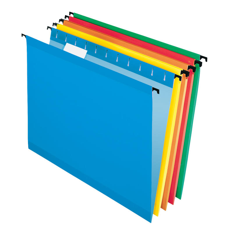 Pendaflex SureHook Technology Hanging File Folders, Letter Size, Assorted Colors, Box Of 20 Folders (Min Order Qty 3) MPN:615215ASST