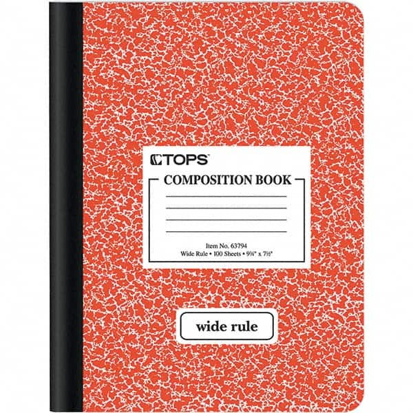 Composition Book: 100 Sheets, Legal Ruled, White Paper MPN:TOP63794