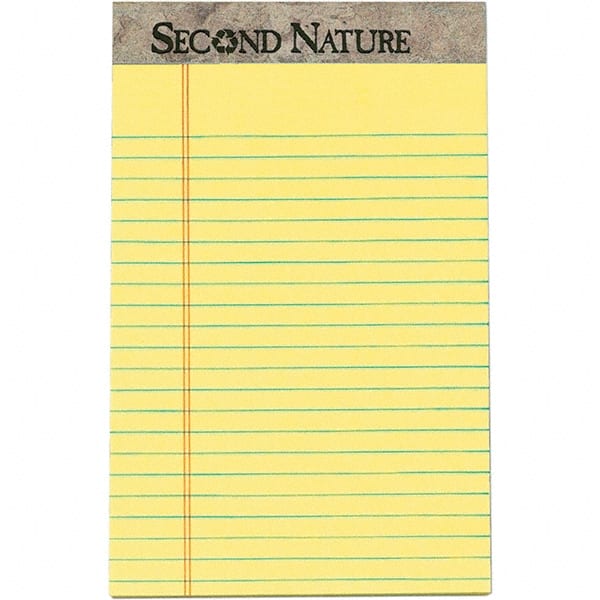 Writing Pad: 50 Sheets, Narrow Ruled, Yellow Paper MPN:TOP74840