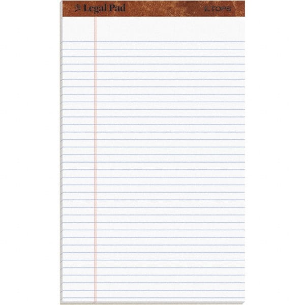 Legal Pad Writing Pad: 50 Sheets, Legal Ruled, White Paper MPN:TOP7573