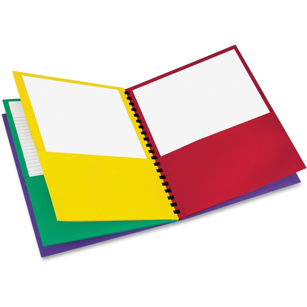 Oxford 8-Pocket Paper Folder, 8 1/2in x 11in, Assorted Colors (Min Order Qty 11) MPN:99656