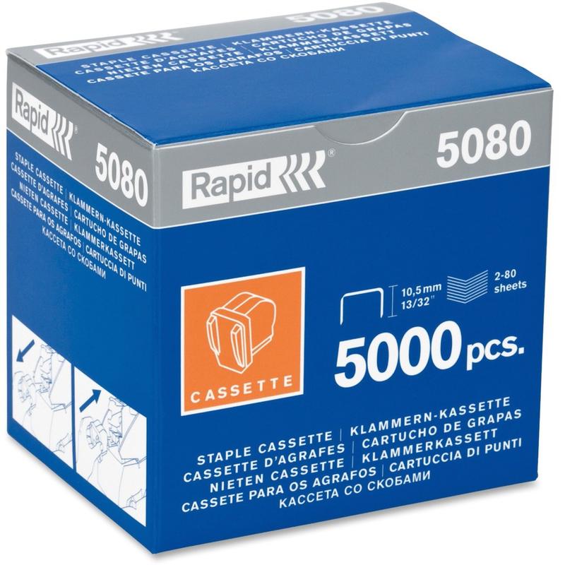 Rapid 5080 Staple Refill Cartridge, 1/8in, Cartridge Of 5000 (Min Order Qty 3) MPN:90220