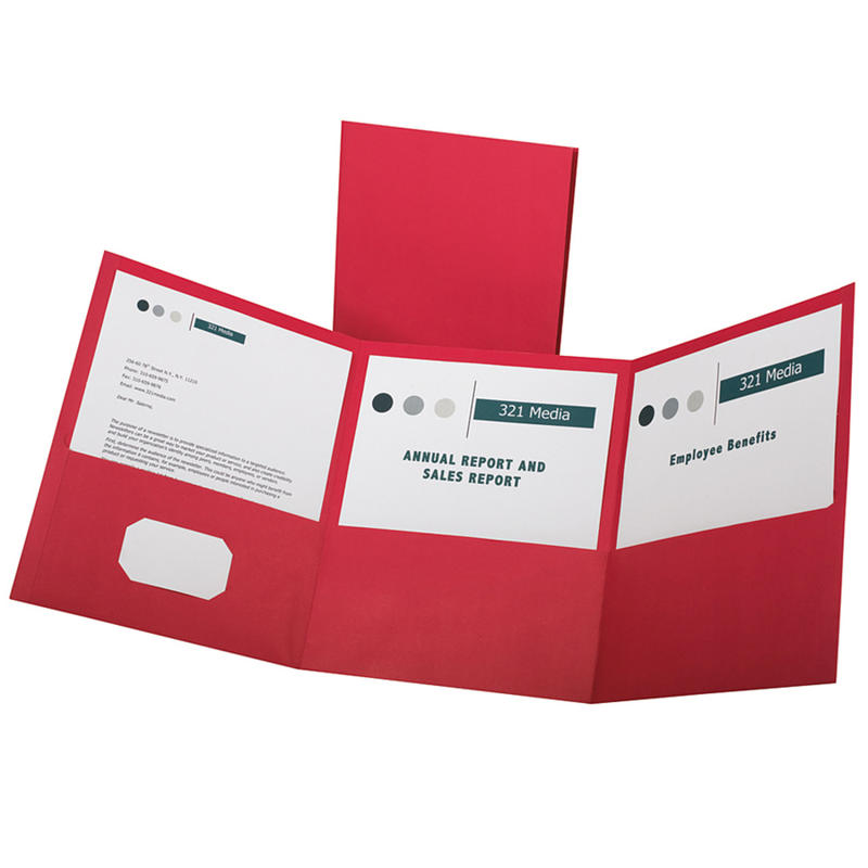 Oxford Tri-Fold Executive Pocket Folders, Letter Size, Red, Pack Of 20 (Min Order Qty 2) MPN:59811