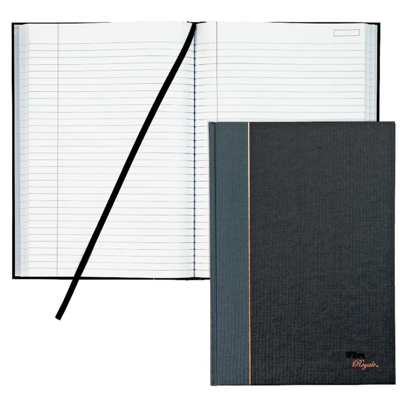 TOPS Royale Casebound Notebook, 8 1/4in x 11 3/4in, Legal Ruled, 96 Sheets, Gray (Min Order Qty 2) MPN:25232