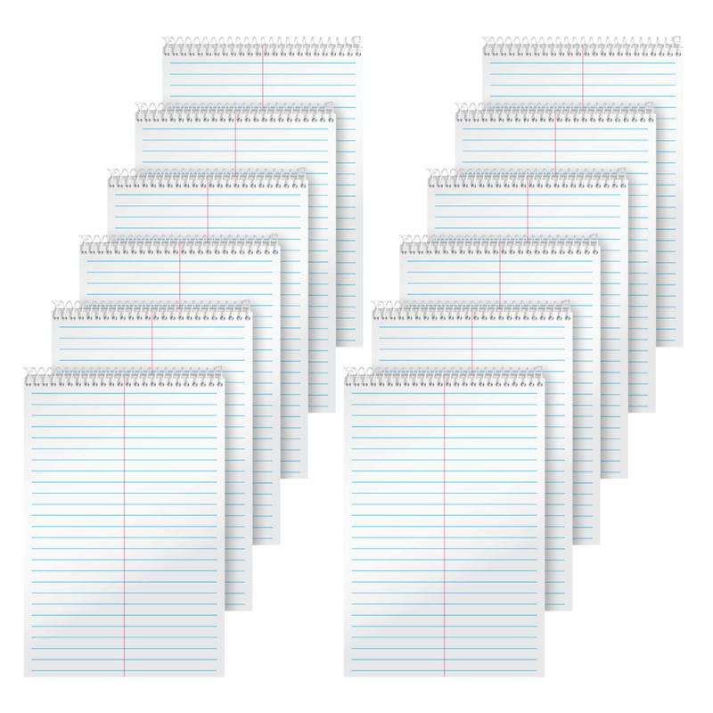 TOPS Steno Books, 6in x 9in, Gregg Ruled, 80 Sheets, Pack Of 12 Steno Books MPN:8020